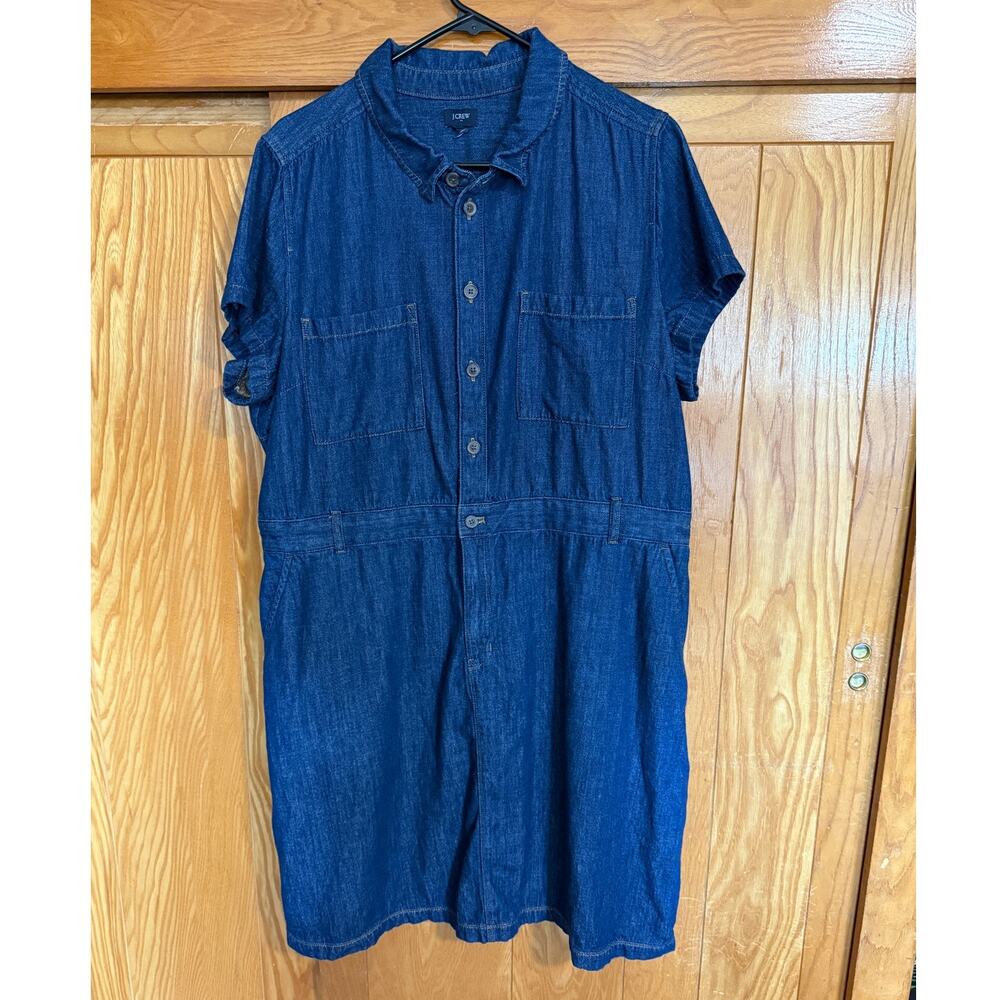 J.Crew Denim Utility Mini Dress - Spring 2024 Collection